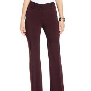 Alfani Curvy fit Wine purple size 10 dress pants work slacks *NEW WITH TAGS NWT*